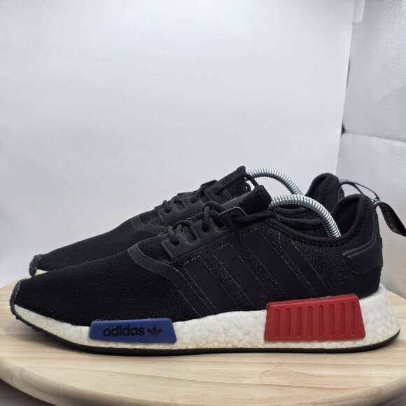 adidas NMD R1 Black OG 2021 Mens Size 9.5 Running Shoes Sneakers - Picture 1 of 9